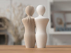 Moderne Liebespaar Skulptur aus PLA – Minimalistische Paar Statue in verschiedenen Farben und Ausführungen