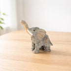 Massivholz Tierfigur, handbemalte Regalfigur, kleine Holz-Tierdekoration, ausgewählter Tierstil