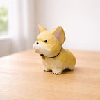 Holz Französische Bulldogge Figur, kleine stehende Frenchie Hundestatue für Schreibtisch, Regal, Nachttisch, lackierte Holzmaserung, mehrere Farbstile