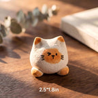 Handgemachter Keramik-Aromastein, Passiver Diffusor für Ätherische Öle, Wabi Sabi Schreibtischdekor, 4-6 cm breit, 3-8 cm hoch