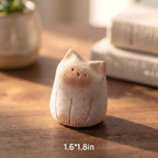 Handgemachter Keramik-Aromastein, Passiver Diffusor für Ätherische Öle, Wabi Sabi Schreibtischdekor, 4-6 cm breit, 3-8 cm hoch
