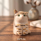 Handgemachter Keramik-Aromastein, Passiver Diffusor für Ätherische Öle, Wabi Sabi Schreibtischdekor, 4-6 cm breit, 3-8 cm hoch