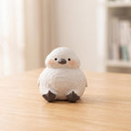 Pinguin-Holzfigur, kleine handgeschnitzte Pinguin-Dekoration aus Holz für Schreibtisch, Bücherregal und Tisch