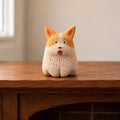 Keramik Corgi Diffusorstein, handbemalt, 5 cm breit, 6 cm hoch, passiver Aromatherapie-Duftspender für Schreibtisch, Nachttisch und Regal