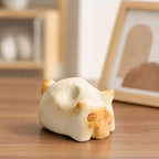 Handgefertigter Corgi-Brot-Diffusorstein aus poröser Keramik, 4–5 cm breit, 4–7 cm hoch, passiver Duftspender für Schreibtisch, Regal, Nachttisch