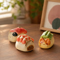 Sushi-Katzenfigur aus Keramik, Duftdiffusor, Regal- und Schreibtischdekoration, 4–5 cm