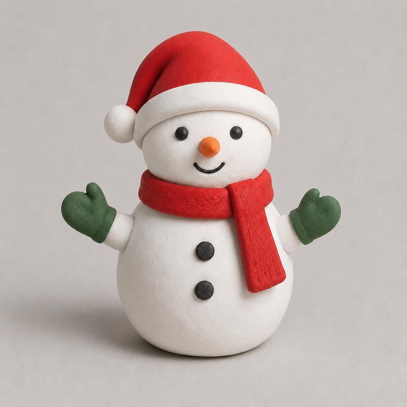 Handgefertigte Rentierfigur aus ultraleichtem Ton, Weihnachtsdekoration für Regal und Kaminsims, 10-12,5 cm, 1 Stück